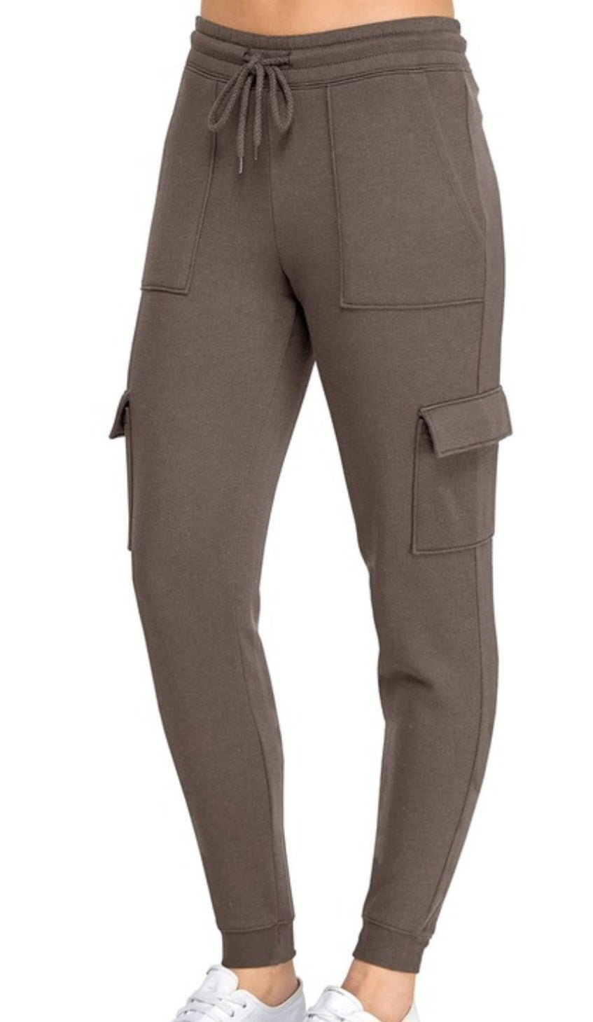 High Rise Cargo Joggers - Zoey n Pearl's