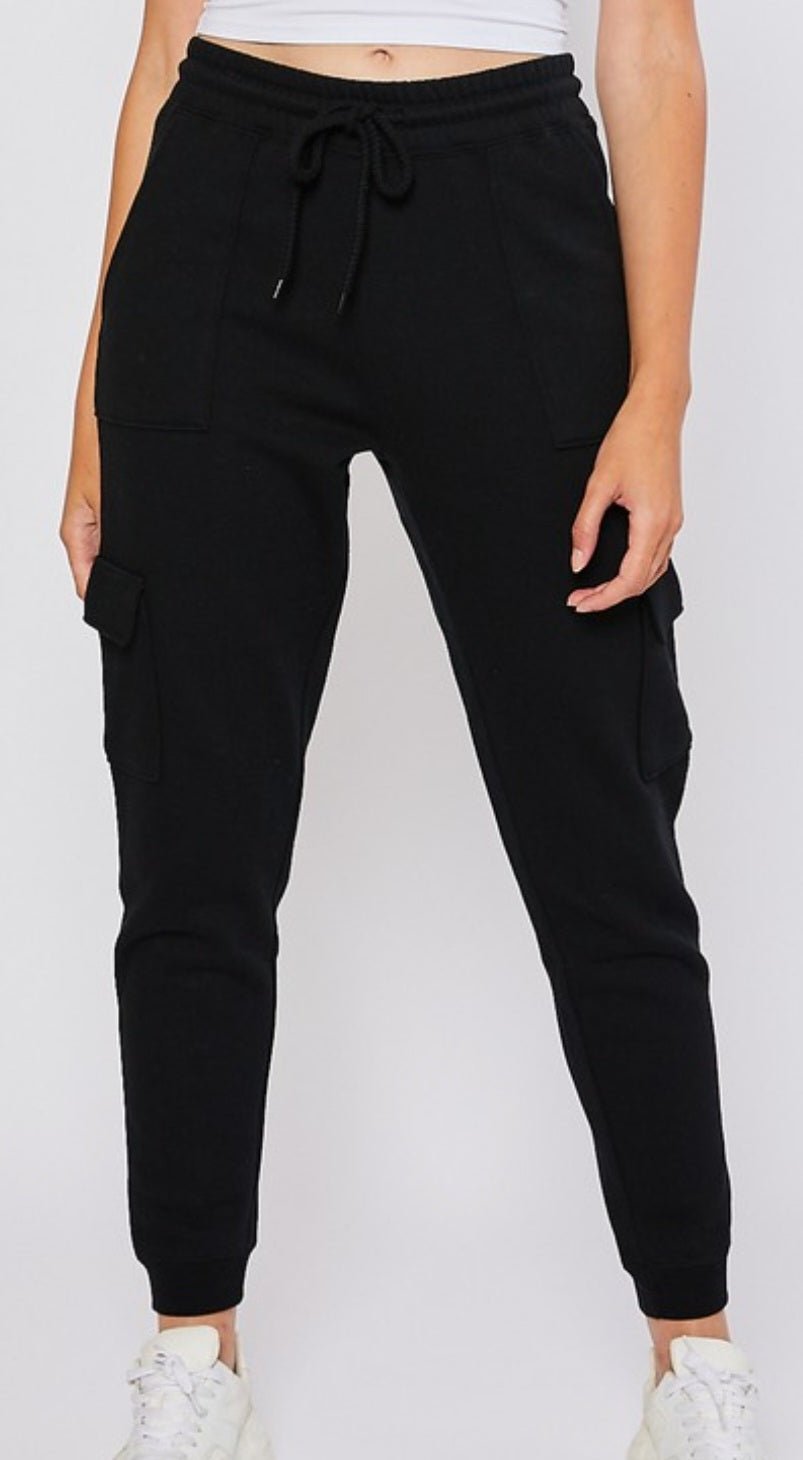 High Rise Cargo Joggers - Zoey n Pearl's