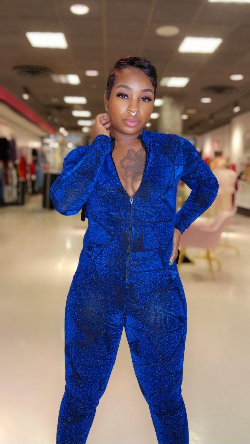 The Leave It To Me Jumpsuit -royal Blue jumpsuit - - Zoey n Pearl's 