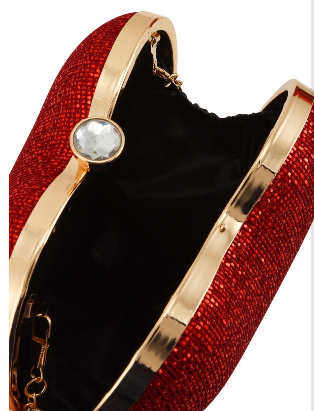 The Red Glitter Heart Purse - Zoey n Pearl's