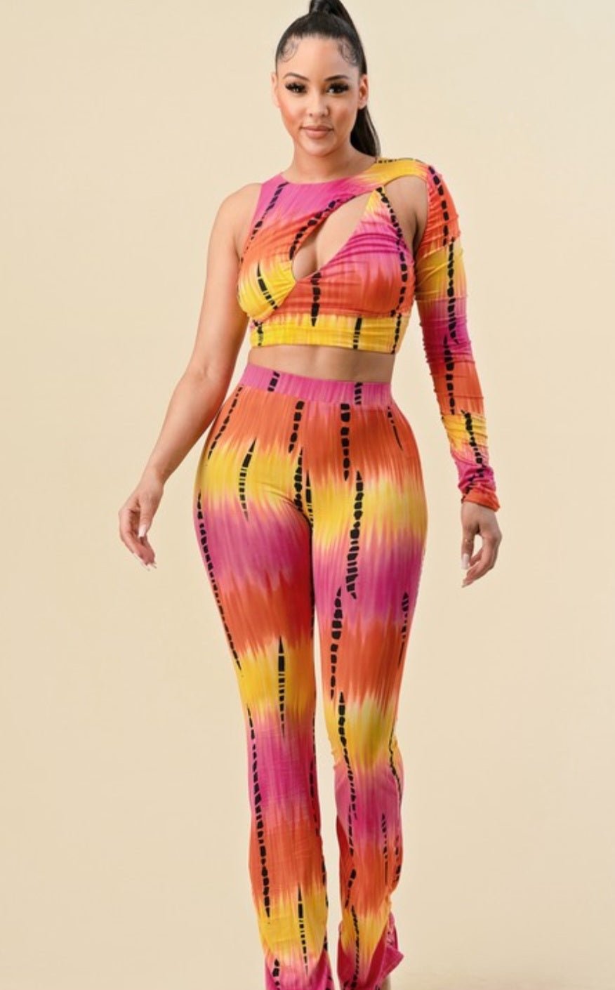 The Twisted Peach 2 Piece Set - Zoey n Pearl's